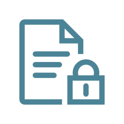 Document Icon With Padlock
